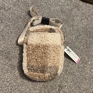 Stylish Beige and Brown Crossbody Bag